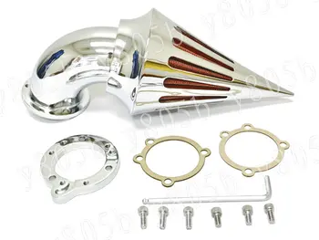 Chrome Motorcycle Spike Intake Air Cleaner Kits For Fit Softail Sportster Touring Dyna Custom Applications MT-227
Chrome Motorcycle Spike Intake Air Cleaner Kits For Fit Softail Sportster Touring Dyna Custom Applications MT-227