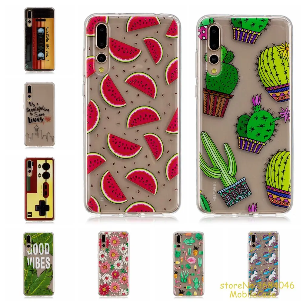 Soft TPU silicone case For Huawei P20 PRO phone cover Cactus CAT Cartoon watermelon unicorn pineapple Painted para caso coque
Soft TPU silicone case For Huawei P20 PRO phone cover Cactus CAT Cartoon watermelon unicorn pineapple Painted para caso coque