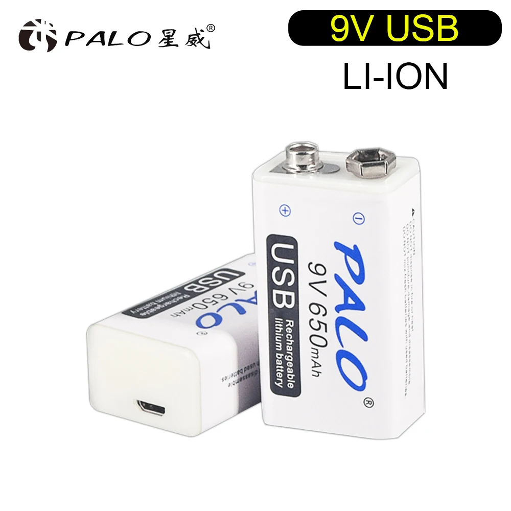 PALO 9V 650mAh lithium li-po li-ion rechargeable battery charge with micro usb cable for microphone toy Remote Controler KTV
PALO 9V 650mAh lithium li-po li-ion rechargeable battery charge with micro usb cable for microphone toy Remote Controler KTV