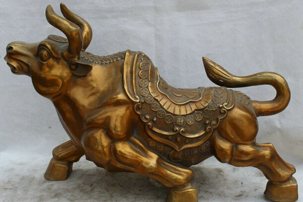 JP S0524 20 Chinese Bronze animal money Fengshui Zodiac Year Bull Oxen sculpture Statue (B0413)
JP S0524 20 Chinese Bronze animal money Fengshui Zodiac Year Bull Oxen sculpture Statue (B0413)