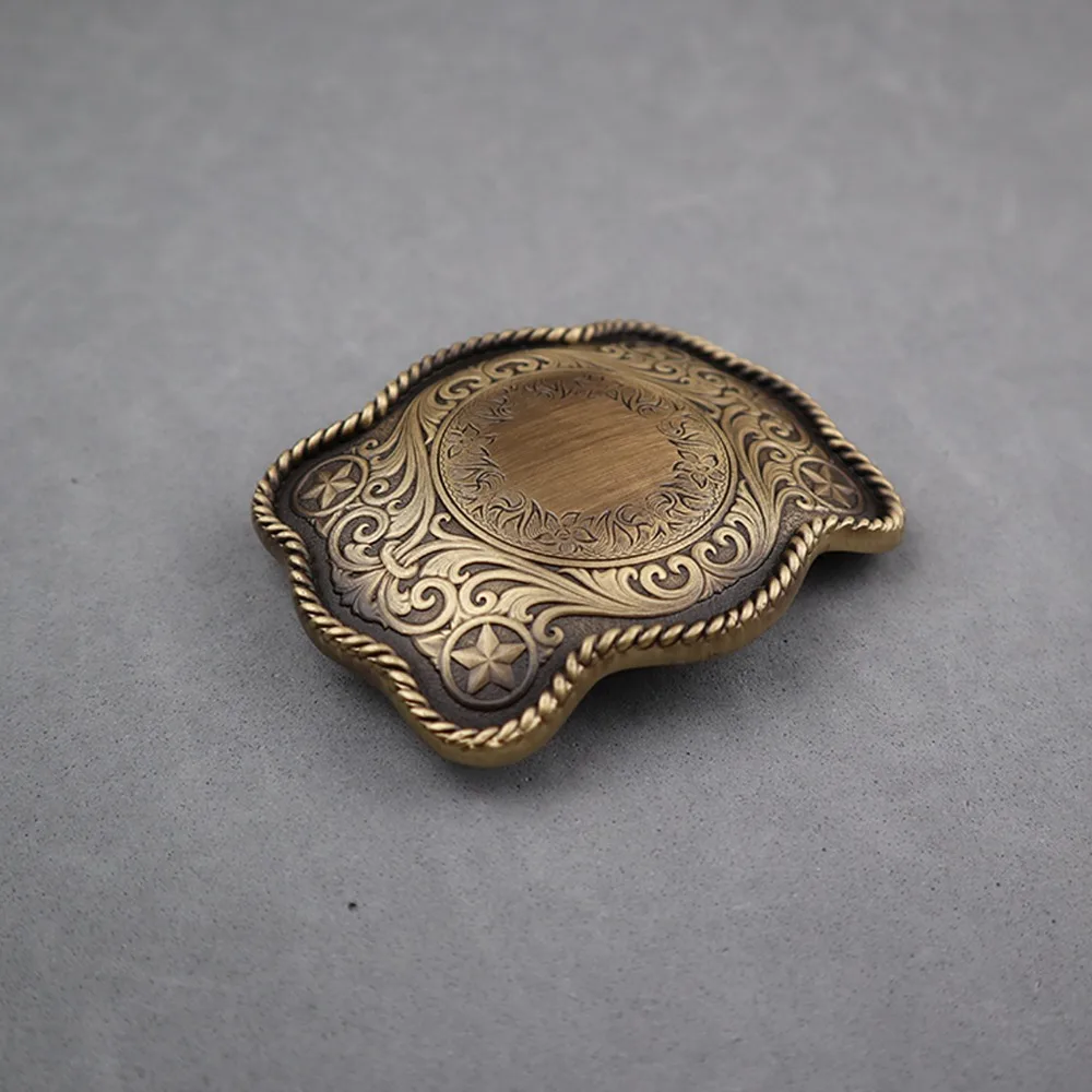 Vintage DIY Johnleather Craft Western Karaqusa Pattern Plate Buckle Antique Brass Brush Color #60709-H38
Vintage DIY Johnleather Craft Western Karaqusa Pattern Plate Buckle Antique Brass Brush Color #60709-H38