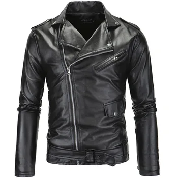 Men leather jackets and Coats Zippers jaqueta couro masculina Autumn Casual Black White PU Leather jacket Motorcycle Coats
Men leather jackets and Coats Zippers jaqueta couro masculina Autumn Casual Black White PU Leather jacket Motorcycle Coats