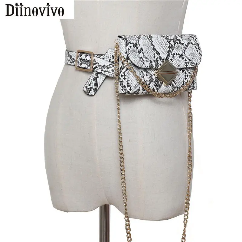 DIINOVIVO Ladies Serpentine Waist Bag Fashion Lock Chain Crossbody Bag Female Casual Phone Bag Detachable Fanny Pack WHDV1035
DIINOVIVO Ladies Serpentine Waist Bag Fashion Lock Chain Crossbody Bag Female Casual Phone Bag Detachable Fanny Pack WHDV1035