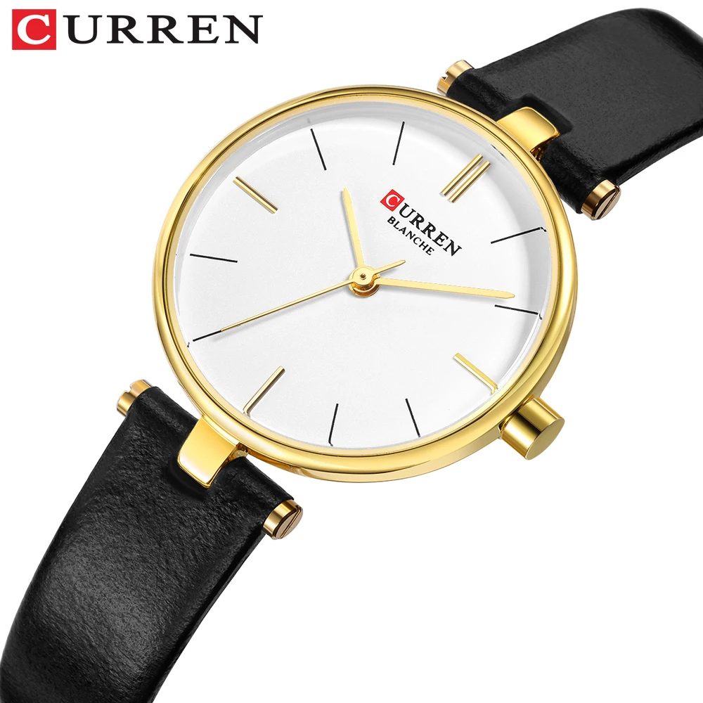 CURREN New Fashion Brand Simple Leather Strap Gold Watches Women Clock Ladies Casual Dress Quartz Wristwatch Reloj Mujer Gift
CURREN New Fashion Brand Simple Leather Strap Gold Watches Women Clock Ladies Casual Dress Quartz Wristwatch Reloj Mujer Gift