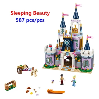 

Compatible With Lego New Girls gift Friends Sleeping Beauty Cinderella's Dream Castle Set Building Blocks Bricks Kids girls Toys