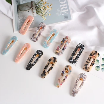 Korean Fashion Design Elegant Water Drop Square Acetate Hairpin Metal Film Printing Ladies Hair Accessories Hair Clip For Women
Korean Fashion Design Elegant Water Drop Square Acetate Hairpin Metal Film Printing Ladies Hair Accessories Hair Clip For Women