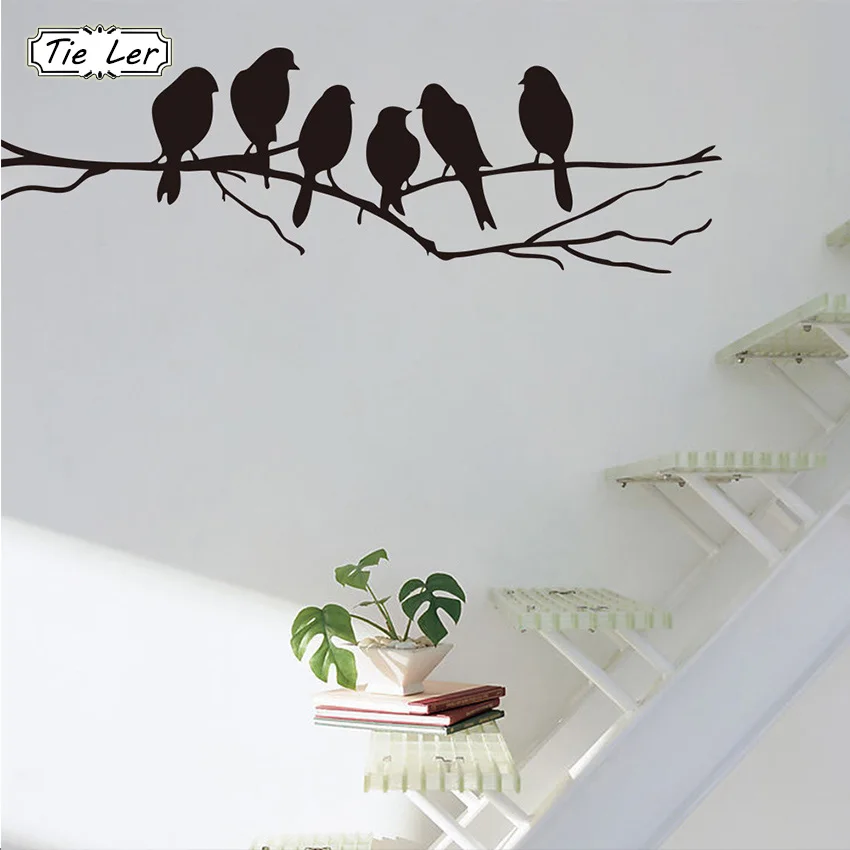 1 pcs Removable Black Birds Tree Branch PVC Stickers Mural Art Decal Home Room Decoration Wall Stickers
1 pcs Removable Black Birds Tree Branch PVC Stickers Mural Art Decal Home Room Decoration Wall Stickers