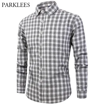 Black White Plaid Print Shirt Men Trend Spring Casual Long Sleeve Mens Social Dress Shirts Japanese Harjuku Fitness Street Wear
Black White Plaid Print Shirt Men Trend Spring Casual Long Sleeve Mens Social Dress Shirts Japanese Harjuku Fitness Street Wear