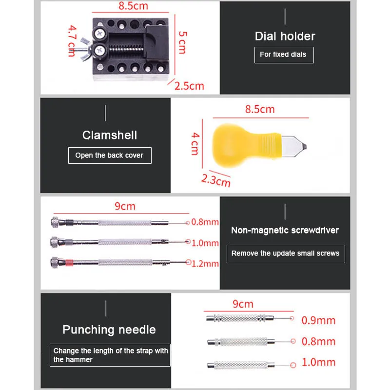 147 / 16 Pcs Watch Repair Tool Kit Set Watch Case Opener Link Spring Bar Remover Screwdriver Watchmaker Device LAD-sale
147 / 16 Pcs Watch Repair Tool Kit Set Watch Case Opener Link Spring Bar Remover Screwdriver Watchmaker Device LAD-sale