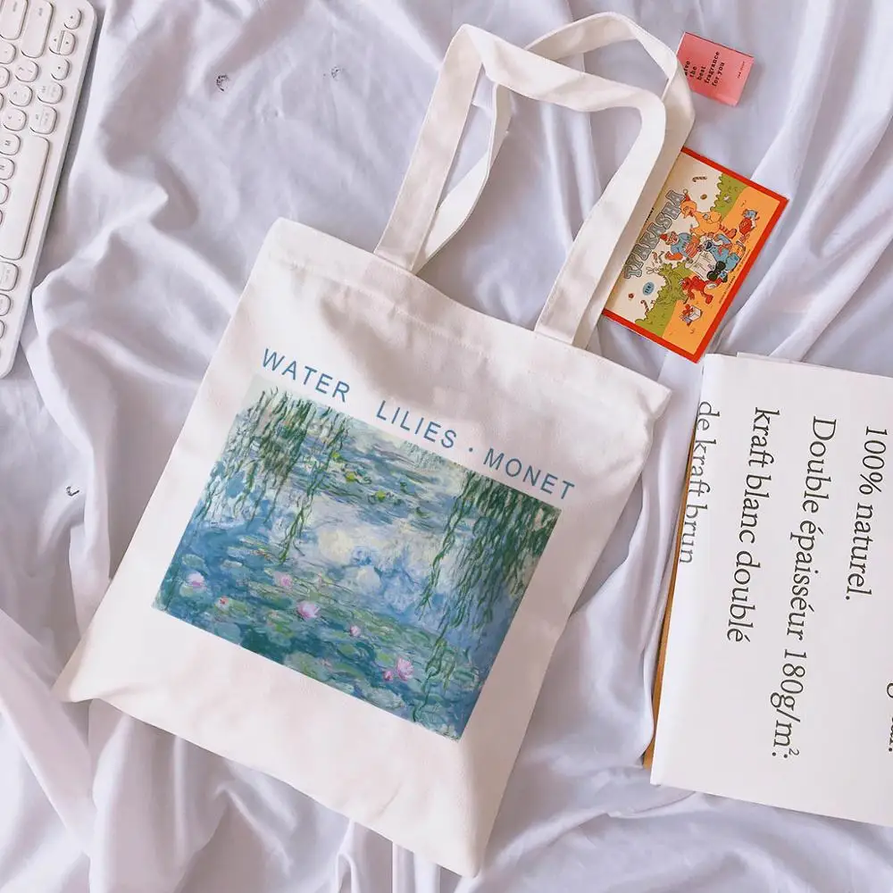 Casual Van Gogh Letter Cartoon Printed Canvas Shoulder Bag Female Harajuku New ulzzang Vintage Large Capacity Shoulder Bags
Casual Van Gogh Letter Cartoon Printed Canvas Shoulder Bag Female Harajuku New ulzzang Vintage Large Capacity Shoulder Bags