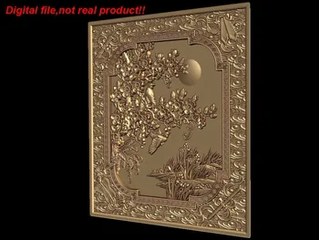 3D relief for cnc router engraving in STL format compatible with Artcam Rhino--beautiful frame with flower bird moon
3D relief for cnc router engraving in STL format compatible with Artcam Rhino--beautiful frame with flower bird moon