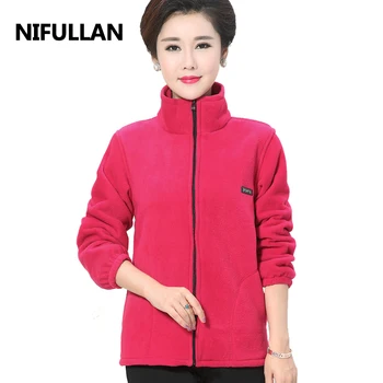 NIFULLAN 2020 Spring Autumn Mother Fleece Outwear Plus Size 4XL Tops Women's Jacket Coat Casual Comfort Warm Sweatshirts
NIFULLAN 2020 Spring Autumn Mother Fleece Outwear Plus Size 4XL Tops Women's Jacket Coat Casual Comfort Warm Sweatshirts