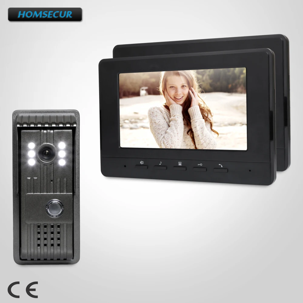 HOMSECUR 7" Video Door Intercom System with Intra-monitor Audio Intercom for House/ Flat XC003+XM707-B
HOMSECUR 7" Video Door Intercom System with Intra-monitor Audio Intercom for House/ Flat XC003+XM707-B