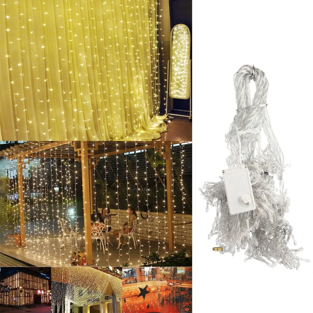 Led Light 300led Warm White Christmas Curtain String for Home, Garden, Kitchen, Outdoor Wall, Party, Window Decorations
Led Light 300led Warm White Christmas Curtain String for Home, Garden, Kitchen, Outdoor Wall, Party, Window Decorations