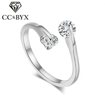 CC Jewelry Fashion Rings For Women Jewelry White Gold Color Simple Open Ring Bride Wedding Bijoux Engagement Accessories CC1007
CC Jewelry Fashion Rings For Women Jewelry White Gold Color Simple Open Ring Bride Wedding Bijoux Engagement Accessories CC1007