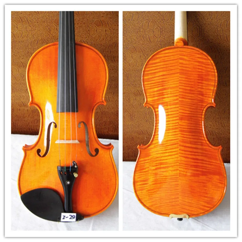 Concert 4/4 violin Strad model , light color varnish , flamed maple back No. Z-20 violin
Concert 4/4 violin Strad model , light color varnish , flamed maple back No. Z-20 violin