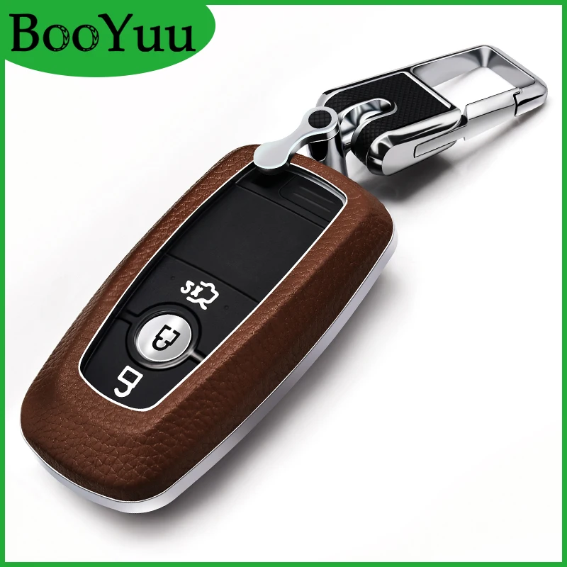 BooYuu Top Layer Leather+ABS Remote key Car key Case key Cover shell For Ford Mondeo Mustang Edge Expedition EXplorer 2017 2018
BooYuu Top Layer Leather+ABS Remote key Car key Case key Cover shell For Ford Mondeo Mustang Edge Expedition EXplorer 2017 2018