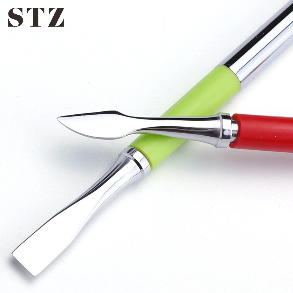 STZ 1pcs Cuticle Pusher Double end Antiskid Handle Sided Finger Dead Skin Remover Extension Polygel Stainless Steel Push #660
STZ 1pcs Cuticle Pusher Double end Antiskid Handle Sided Finger Dead Skin Remover Extension Polygel Stainless Steel Push #660