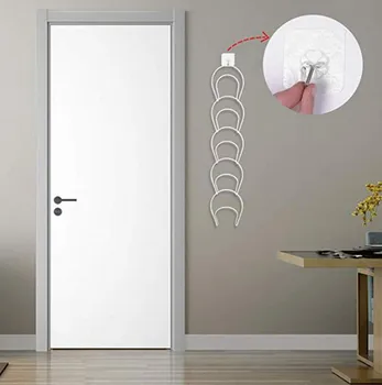 Multi-layer Door Wall Mounted Hanging Chain Coat Hat Rack Hooks Include Seamless Nail-free Sticky Hooks Wardrobe Storage Rack
Multi-layer Door Wall Mounted Hanging Chain Coat Hat Rack Hooks Include Seamless Nail-free Sticky Hooks Wardrobe Storage Rack