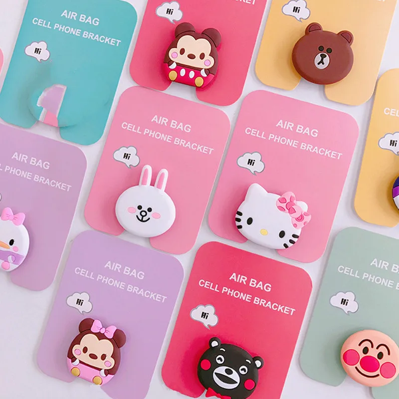 NEW 1PC Universal mobile phone bracket Cute unicorn air bag Phone Expanding Stand Finger Holder mickey rabbit phone holder Stand
NEW 1PC Universal mobile phone bracket Cute unicorn air bag Phone Expanding Stand Finger Holder mickey rabbit phone holder Stand