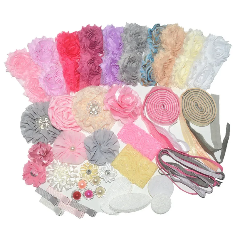 64pcs/lot Shabby Chic Shower Headband Station Chiffon Fabric Flowers For Girl DIY Headband kit for decorations
64pcs/lot Shabby Chic Shower Headband Station Chiffon Fabric Flowers For Girl DIY Headband kit for decorations