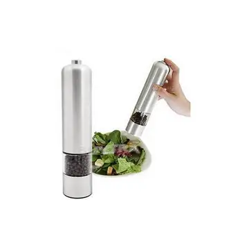 Stainless Steel Pepper Mill Shaker Pepper Grinder Spice Pepper Mills Electric Salt Mill Cook Tools Porta Sal Pimenta Moinhos ZT
Stainless Steel Pepper Mill Shaker Pepper Grinder Spice Pepper Mills Electric Salt Mill Cook Tools Porta Sal Pimenta Moinhos ZT