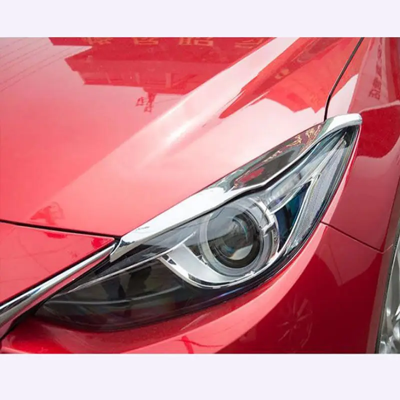 ABS Chrome For MAZDA 3 AXELA 2013 2014 2015 2016 accessories Car Headlamps Eyebrow Cover Trim Sticker car styling 2pcs
ABS Chrome For MAZDA 3 AXELA 2013 2014 2015 2016 accessories Car Headlamps Eyebrow Cover Trim Sticker car styling 2pcs