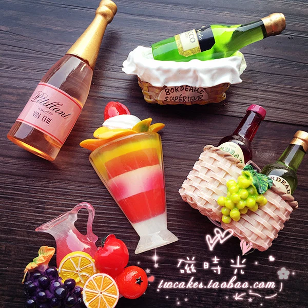 Creative Basket Fruit Juice Cup Bread Wine Aromas Refrigerator Magnet 3D Fridge Magnet Sticker Kitchen Decoration Accessories
Creative Basket Fruit Juice Cup Bread Wine Aromas Refrigerator Magnet 3D Fridge Magnet Sticker Kitchen Decoration Accessories