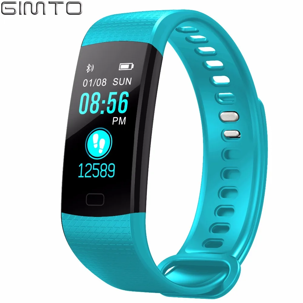 

GIMTO Sport Bracelet Watch Women Men LED Waterproof Smart Wrist Band Heart rate Blood Pressure Pedometer Clock For Android iOS