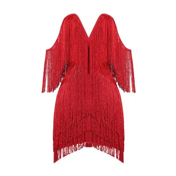 2017 fashion chic summer tassels bandage dress strapless sleeveless elegant 4 color mini clubwear vestidos sgown party dresses
2017 fashion chic summer tassels bandage dress strapless sleeveless elegant 4 color mini clubwear vestidos sgown party dresses