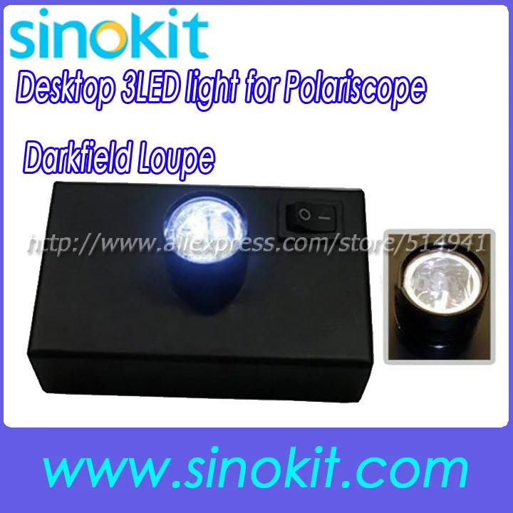 Desktop LED light for Polariscope / Darkfield Loupe 24mm Diameter + 3 high quality LED illumination
Desktop LED light for Polariscope / Darkfield Loupe 24mm Diameter + 3 high quality LED illumination