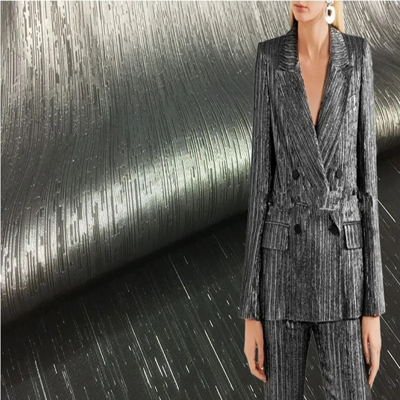 1Meter Metallic Jacquard Brodace Fabric 55"Wide Silver Ribbon Stripe Lace Material Sew Dress Clothes Coat Patchwork Diy Fabrics
1Meter Metallic Jacquard Brodace Fabric 55"Wide Silver Ribbon Stripe Lace Material Sew Dress Clothes Coat Patchwork Diy Fabrics