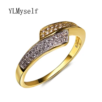 Trendy Elegant simple design ring pave Cubic zirconia white and gold color anello joyeria bagues jewelry Women's rings Gift
Trendy Elegant simple design ring pave Cubic zirconia white and gold color anello joyeria bagues jewelry Women's rings Gift