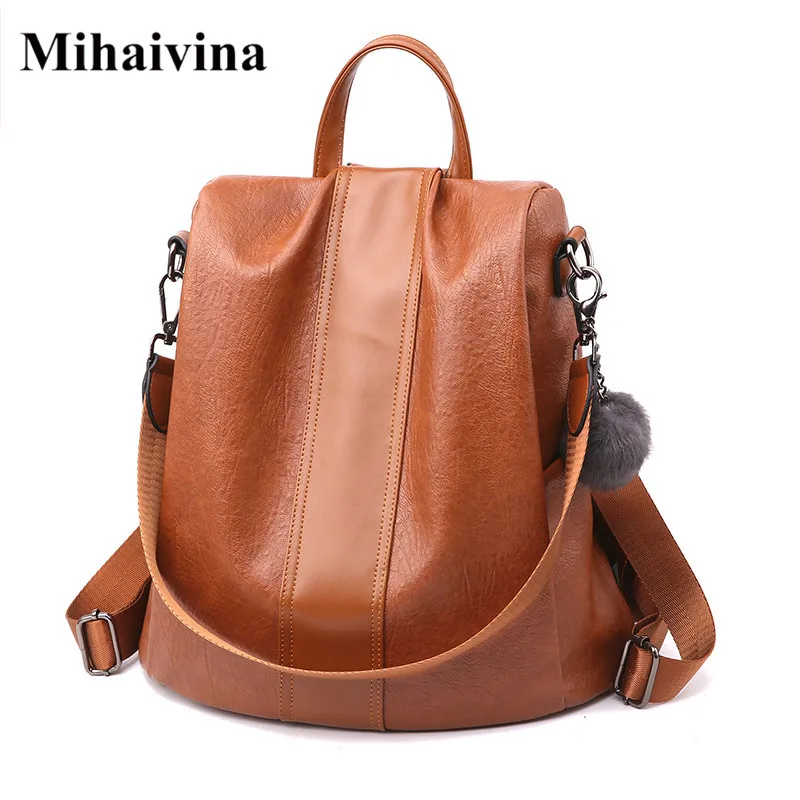 Mihaivina Women Backpack Fashion Zipper School Bags For Teenage Girls Shoulder Bag Vintage PU Leather Backpacks Casual Rucksack
Mihaivina Women Backpack Fashion Zipper School Bags For Teenage Girls Shoulder Bag Vintage PU Leather Backpacks Casual Rucksack