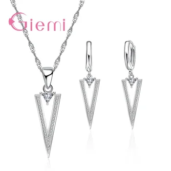 New Fashion Silever Geometic Shape Pendant Necklace Earrings Jewelry Set Fashion Casual Wedding Anniversary Gifts
New Fashion Silever Geometic Shape Pendant Necklace Earrings Jewelry Set Fashion Casual Wedding Anniversary Gifts