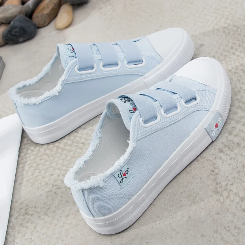 Sneakers For Girls Canvas shoes Breathable Solid Hook Loop Flat With Women Vulcanize shoes Sneaker Spring
Sneakers For Girls Canvas shoes Breathable Solid Hook Loop Flat With Women Vulcanize shoes Sneaker Spring