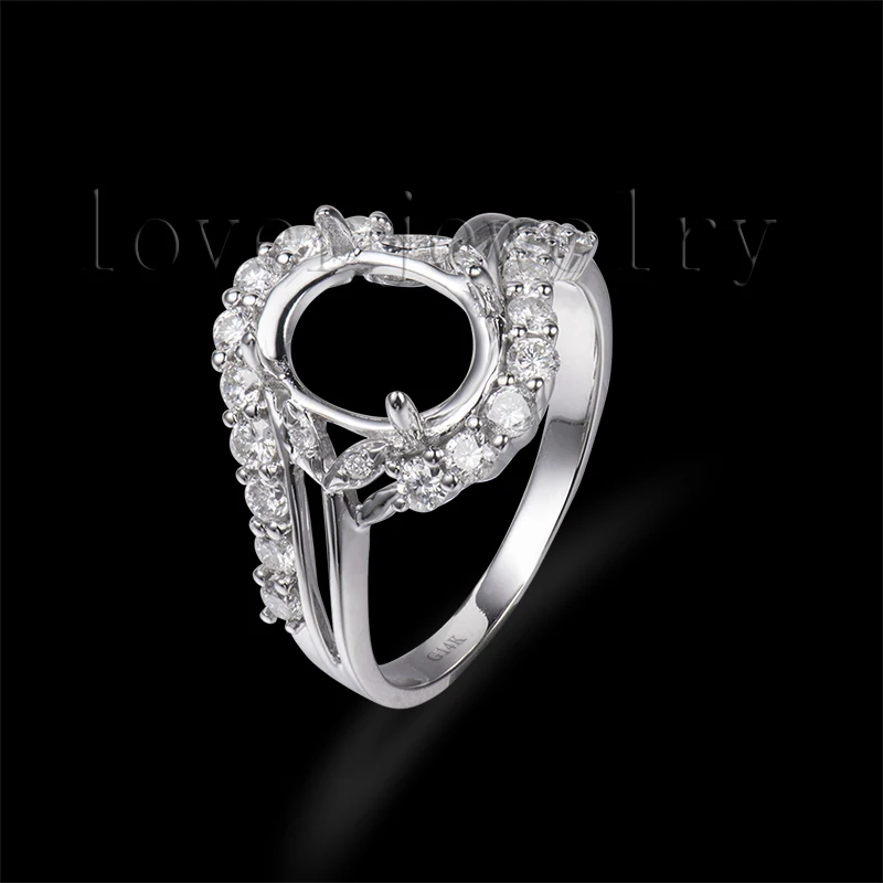0.85Ct Natural Brilliant Diamond Setting Ring,Oval 8x10mm Semi-Mount Ring 14Kt White Gold For Sale G090647
0.85Ct Natural Brilliant Diamond Setting Ring,Oval 8x10mm Semi-Mount Ring 14Kt White Gold For Sale G090647