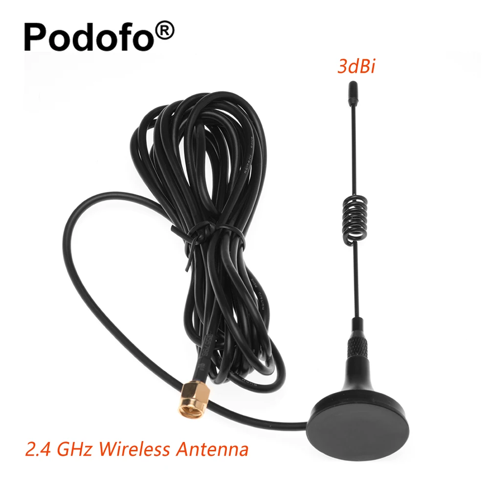 Podofo 2.4GHz Wireless Antenna 3dbi Amplifier Magnet Mount with Male Connector Car Auto Truck Vehicle Outdoor Signal Booster
Podofo 2.4GHz Wireless Antenna 3dbi Amplifier Magnet Mount with Male Connector Car Auto Truck Vehicle Outdoor Signal Booster