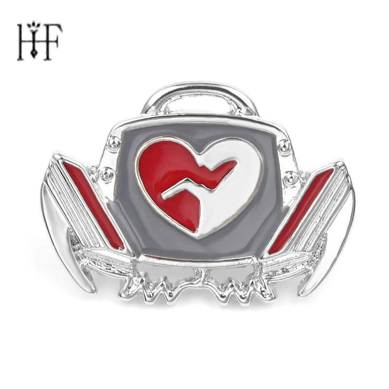 Vintage Silver Color Defibrillator Brooch Badges Enamel lapel pin Men Medical Jewelry Gift for Doctor/Nurse Garment Accessories
Vintage Silver Color Defibrillator Brooch Badges Enamel lapel pin Men Medical Jewelry Gift for Doctor/Nurse Garment Accessories