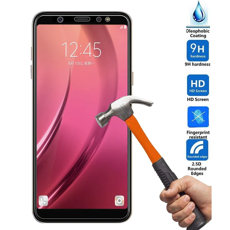 

Tempered Glass for Samsung Galaxy A6 A8 A9 S7 S8 9H Screen Protector for Samsung T580 T285 Note3 E7 E700 Protection Glass Film