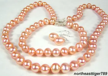 Jewelry 001026 Genuine Pink Pearl 18KWGP Clasp Necklace Bracelet Earrings
Jewelry 001026 Genuine Pink Pearl 18KWGP Clasp Necklace Bracelet Earrings