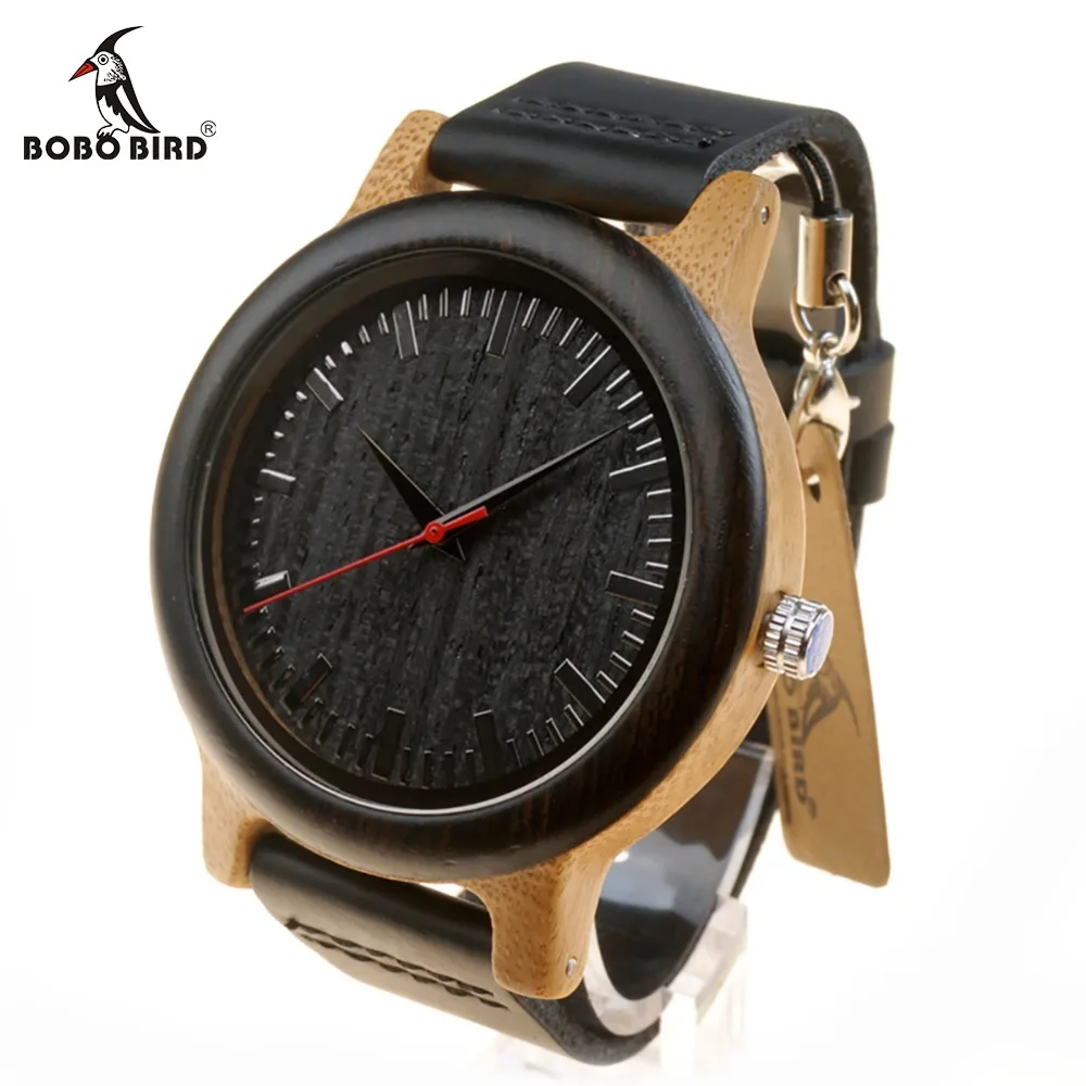 BOBO BIRD WM13 Newest Brand Design Wenge Wooden Watch Soft Leather Band Cool Bamboo Quartz Watches Carton Box
BOBO BIRD WM13 Newest Brand Design Wenge Wooden Watch Soft Leather Band Cool Bamboo Quartz Watches Carton Box