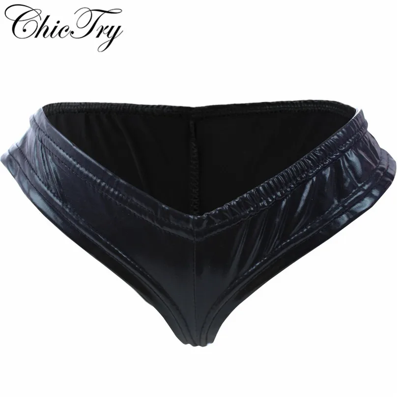 Fashion Women G String Thongs Low Waist Sexy Panties Ladies Underwear Women Patent Leather C-String Underwear Triangle Panties
Fashion Women G String Thongs Low Waist Sexy Panties Ladies Underwear Women Patent Leather C-String Underwear Triangle Panties