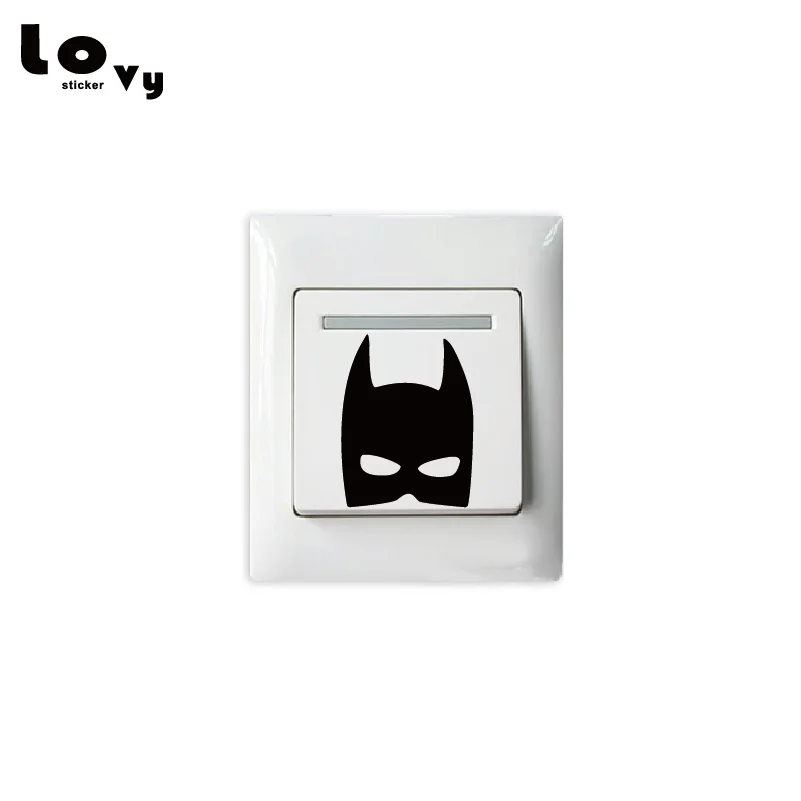 Cool Batman Mask Switch Sticker Cartoon Superhero Vinyl Wall Sticker for Kids Rooms Boy's Bedroom Home Decor SW0187
Cool Batman Mask Switch Sticker Cartoon Superhero Vinyl Wall Sticker for Kids Rooms Boy's Bedroom Home Decor SW0187