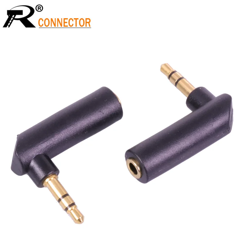 L Shape Gold-plated Connector 3.5 jack Right Angle Female to 3.5mm 3Pole Male Audio Stereo Plug Jack Adapter Connector
L Shape Gold-plated Connector 3.5 jack Right Angle Female to 3.5mm 3Pole Male Audio Stereo Plug Jack Adapter Connector