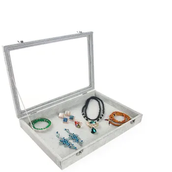 Gray/Grey Velvet Earrings Ring Bracelets Organizer Ear Studs Jewelry Glass Display Showcase Plate 35*24*4.5cm(L*W*H)
Gray/Grey Velvet Earrings Ring Bracelets Organizer Ear Studs Jewelry Glass Display Showcase Plate 35*24*4.5cm(L*W*H)