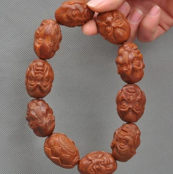Rare Chinese Olivary nucleus Hand-Carved 18 Arhat Buddha Head Amulets Pray Bead
Rare Chinese Olivary nucleus Hand-Carved 18 Arhat Buddha Head Amulets Pray Bead