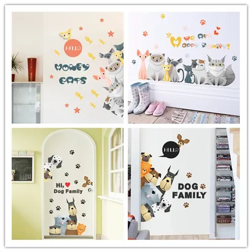 3d vivid we are happy family dog cat paw door wall stickers for kids room pet decoration wall decals mural arts poster
3d vivid we are happy family dog cat paw door wall stickers for kids room pet decoration wall decals mural arts poster