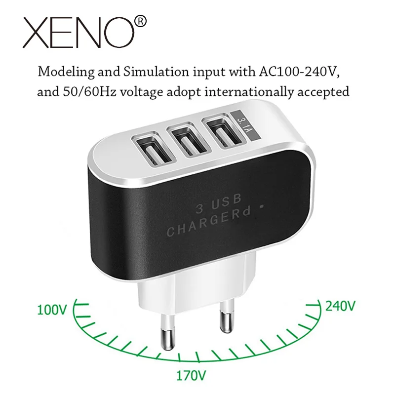 USB Charger For iPhone 7 8 Quick Charge 3.0 Fast Charger For Samsung s8 s9 Desktop Mobile Phone Charger 3 Ports 5V3A EU Plug
USB Charger For iPhone 7 8 Quick Charge 3.0 Fast Charger For Samsung s8 s9 Desktop Mobile Phone Charger 3 Ports 5V3A EU Plug