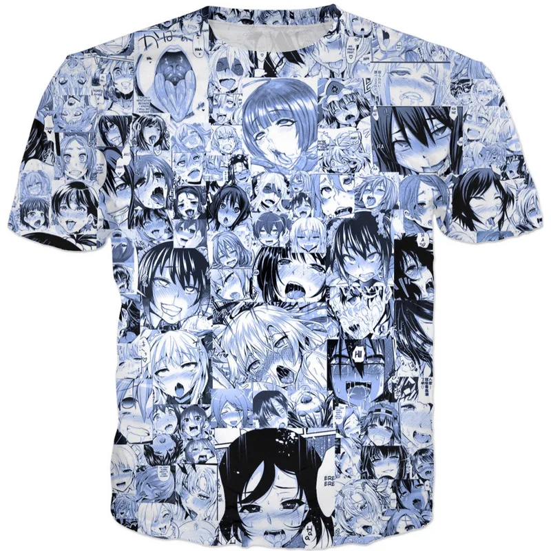 Ahegao Hentai T-Shirt T Shirt Men Women 201